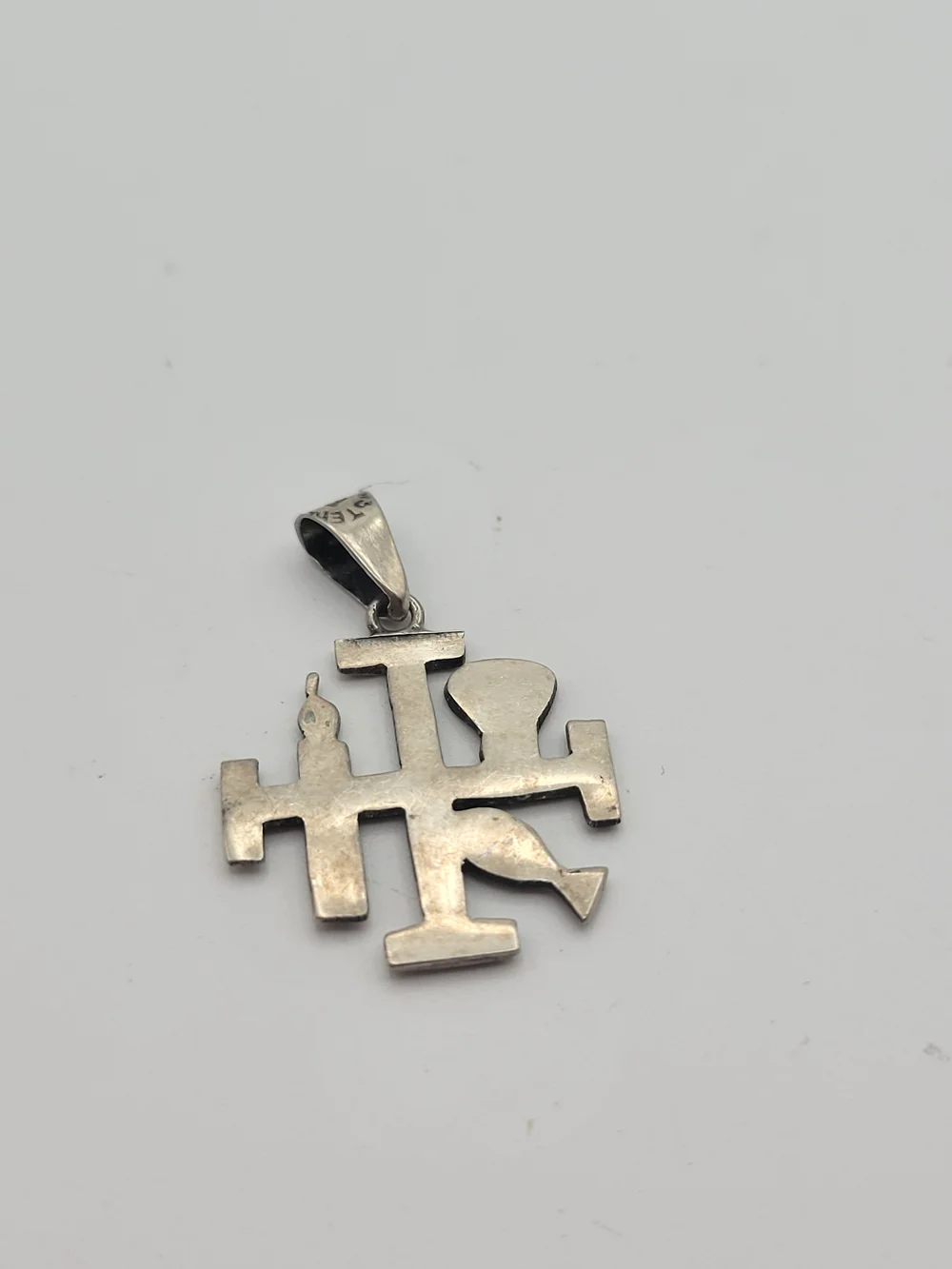 Sterling Silver Stunning Catholic Crucifi Holy Cross Pectoral Jerusalem Pendant